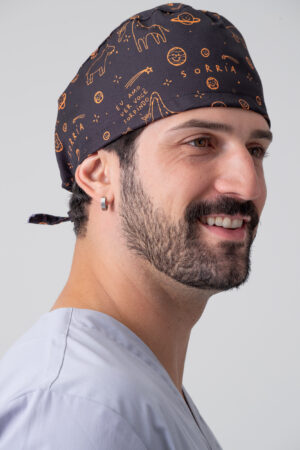 Gorro Por1Sorriso Eu Amo Ver Voce Sorrindo Preto
