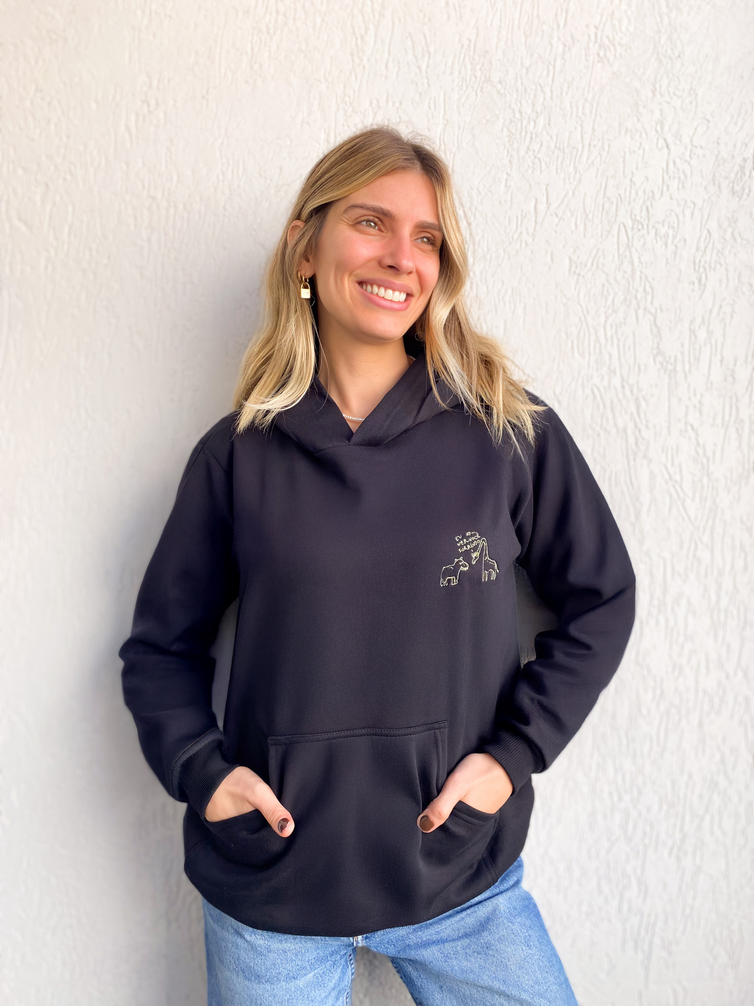 MOLETOM EU AMO VER VOCÊ SORRINDO