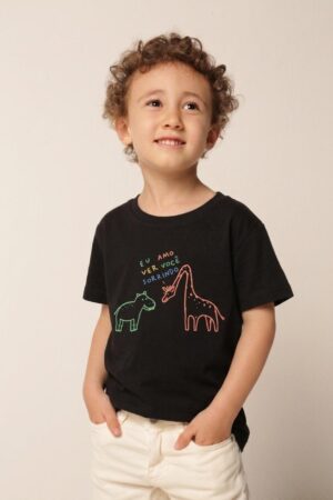 CAMISETA INFANTIL Eu Amo Ver Você Sorrindo
