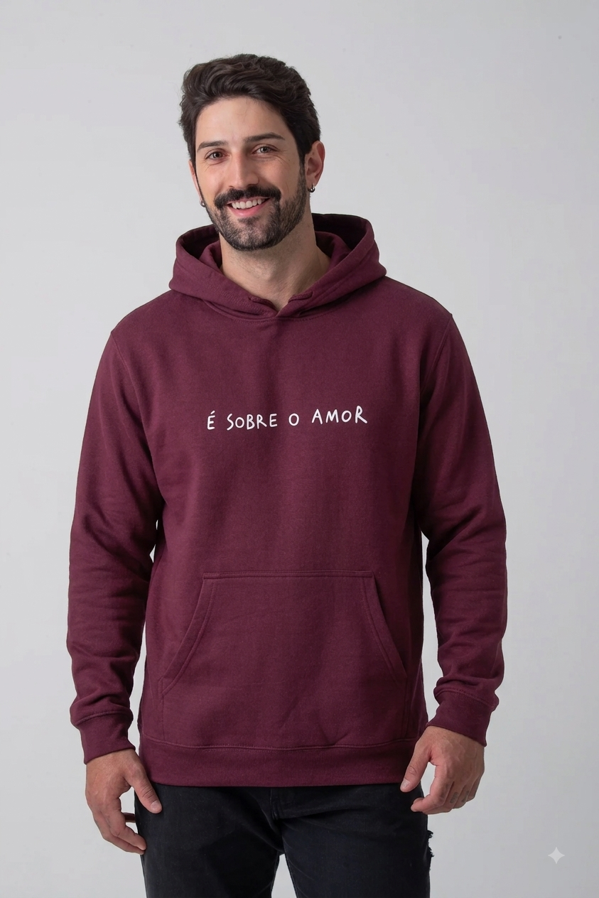 MOLETOM COM GORRO - E SOBRE O AMOR
